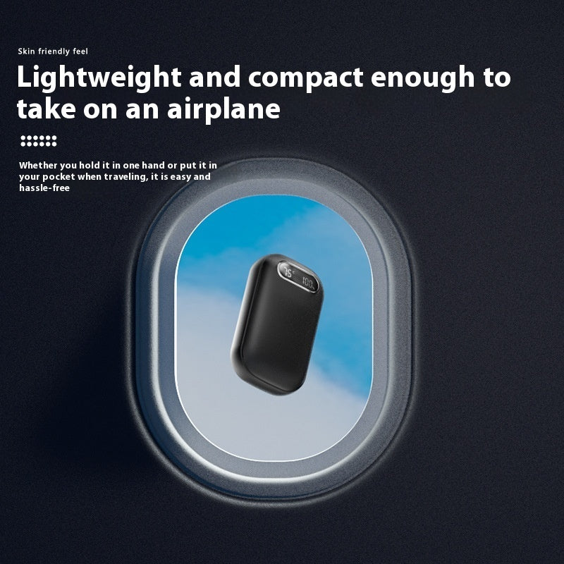 Large Capacity Double-sided Heating Digital Display USB Charging Portable Hand Warmer