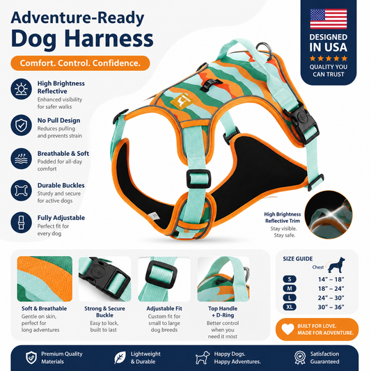 Dog Chest And Back Reflective Commuter Hand Holding Rope